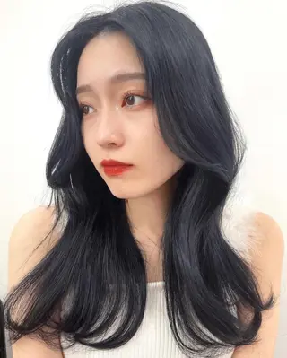 ロング RIKO👼🏻💓 韓国ガーリーのヘアスタイル