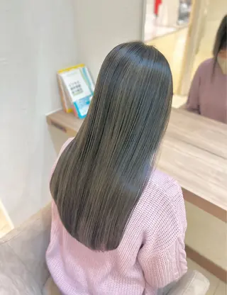 ロング カラー 艶質改善/縮毛矯正 ササキナツミのヘアスタイル