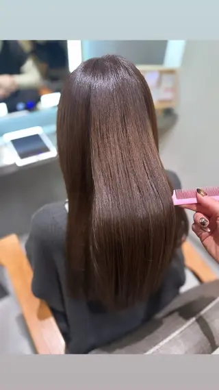 セミロング カラー ヘアアレンジ 🇰🇷韓国ｽﾀｲﾙ ﾚｲﾔｰ/ayanaのヘアスタイル