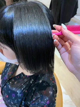 ミディアム 韓国ヘア/髪質改善 /Harunaのヘアスタイル