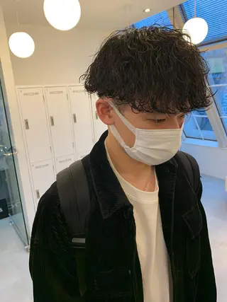 ショート パーマ 【S.BROOM】 店長　西川徹のヘアスタイル