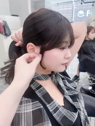 ロング 🎀mao🎀 顔周り/透明感カラーのマツエク・マツパデザイン