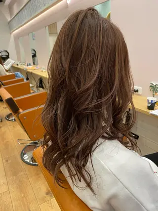 セミロング カラー パーマ NicoRE. 大人女子×髪質改善のヘアスタイル