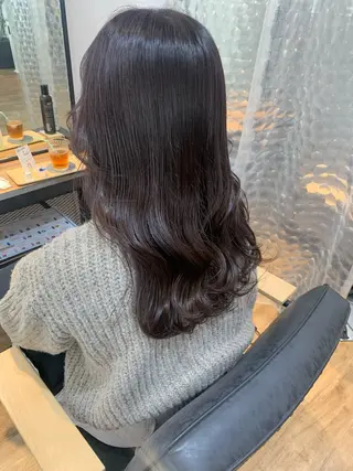 セミロング カラー akira𝜗𝜚 ꙳.*透明感カラーのヘアスタイル