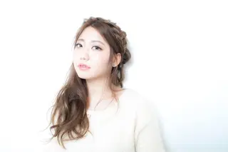 セミロング カラー ヘアアレンジ lafith hair dope所属・[外国人風カラー] 店長 田中健太のヘアスタイル