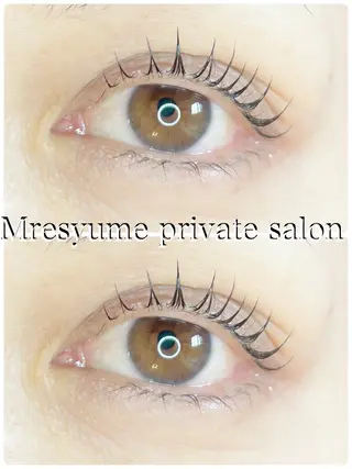 マツエク・マツパ Mresyume MAYUのマツエク・マツパデザイン