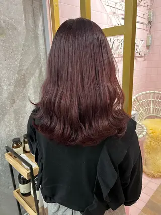 セミロング カラー 艶感透明感カラー🤍 hinaのヘアスタイル