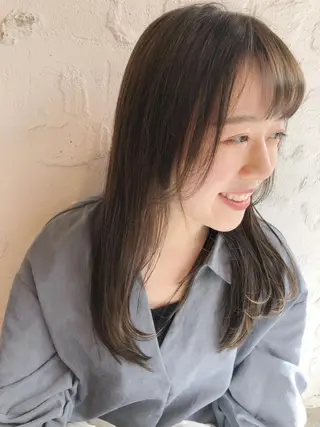 ロング 1%【横浜】 髪質改善&ケアカラーのヘアスタイル