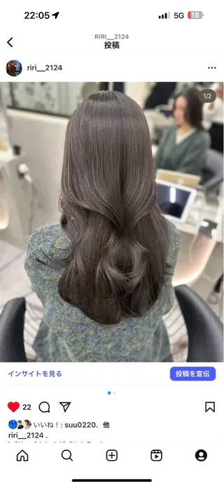 ロング カラー COALL nex the salon所属・Riria✨ レイヤーカットのヘアスタイル