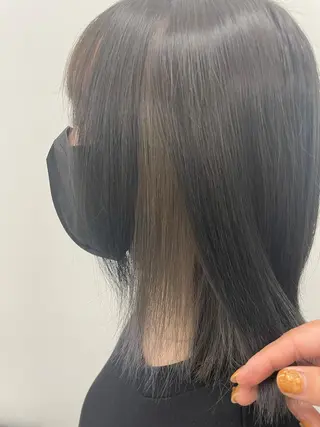 ミディアム カラー KANGOLSALON 富山セントラル所属・松井 亜美のヘアスタイル