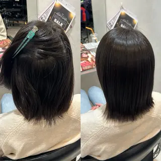 セミロング 柔らかい縮毛矯正/ ボブ/北林のヘアスタイル