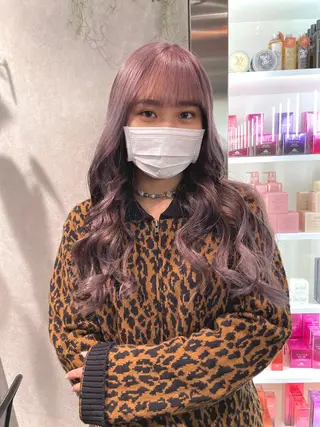 カラー スミレ /メンズ /コーンロウのヘアスタイル