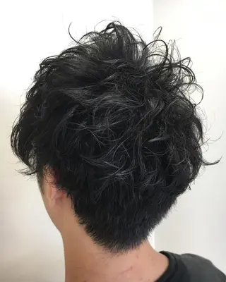 ショート パーマ 永井 大希のヘアスタイル