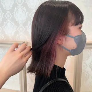 ミディアム カラー SALOWIN川崎WEST店所属・🌷川崎/アレンジ/ 暖色ボブ/コトネ🌷のヘアスタイル