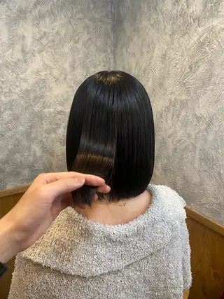 ミディアム Agu hair TENOE大宮氷川参道店所属・透明感艶感カラー ボブスタイル増田のヘアスタイル