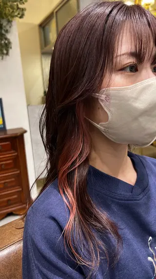 ロング カラー ﾔﾏｼﾀ ﾘﾘのヘアスタイル