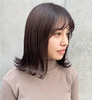 ミディアム カラー masa/ボブ特化/ ぷつっとボブのヘアスタイル