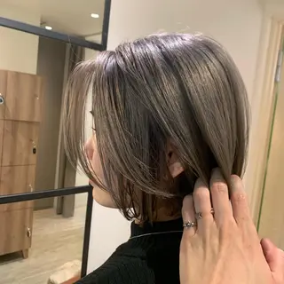 ショート ケリーズグリーン所属・ボブ/艶ハイトーン 森田/嵩士のヘアスタイル