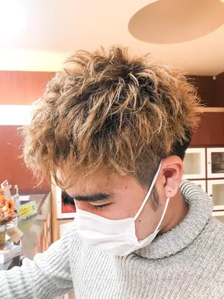 カラー メンズ ショートボブ /綾華のヘアスタイル