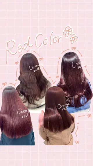 ロング カラー Rio🎀 艶カラー/韓国のヘアスタイル