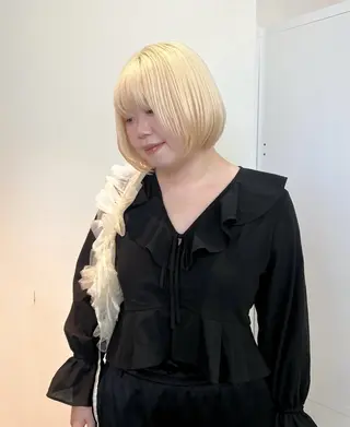 ミディアム いざわりお /梅田/ブリーチのヘアスタイル