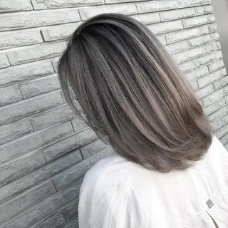 ミディアム カラー ヘアアレンジ アンドウ ユウ/ レイヤーカット/韓国のヘアスタイル