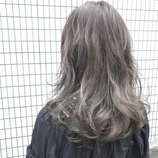 ミディアム カラー ブリーチなしで透明感 艶カラー【Ryo】のヘアスタイル