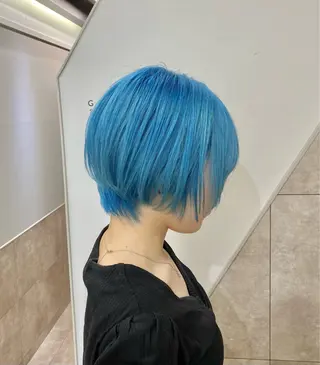 カラー 【縮毛矯正ブリーチ】 西 太志のヘアスタイル