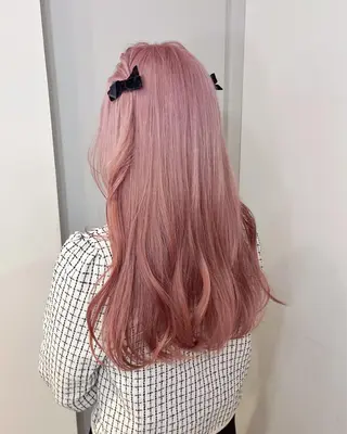 ロング カラー ヘアアレンジ 🎀taro ブリーチなしカラーのヘアスタイル