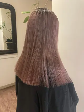 セミロング カラー classic 新横浜所属・大人girly🛋️ 🤍yukakoのヘアスタイル