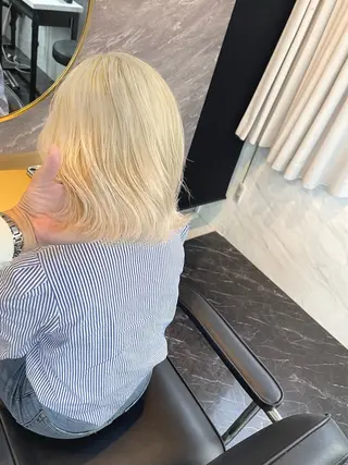 ミディアム カラー route 【ルート】所属・髪質改善/堀江 ケアカラーtoshiのヘアスタイル