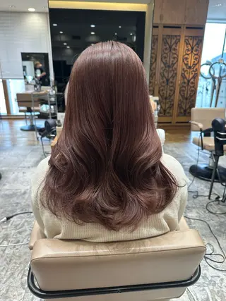 セミロング カラー 顔周り/くびれヘア 韓国ヘア💕風間るなのヘアスタイル