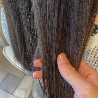 ロング カラー ヘアアレンジ salowin 渋谷　joule所属・美髪矯正 韓国レイヤーのヘアスタイル