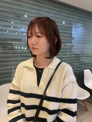 ショート リリカ🐈‍⬛ブリー チカラー/上永谷のヘアスタイル