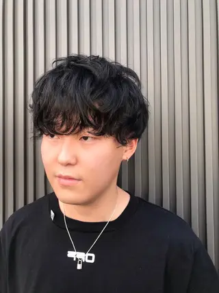 パーマ メンズ 佐山 聖玲奈のヘアスタイル