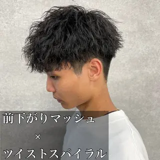 ショート カラー パーマ ヘアアレンジ メンズ キッズ 🔥メンズパーマ🔥 菅原楓のヘアスタイル