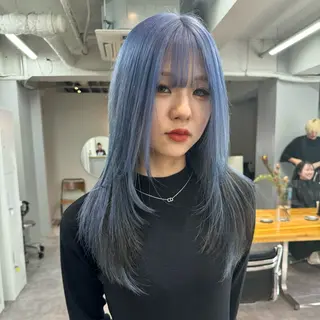 ロング カラー Neolive Luca　御茶ノ水店所属・透明カラー/韓国風 Subaruのヘアスタイル