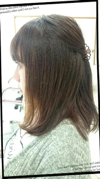 ミディアム キンジョウ エナミのヘアスタイル