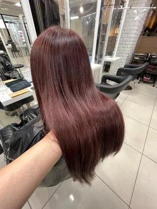 セミロング カラー 【暖色カラー特化】 中山由梨のヘアスタイル