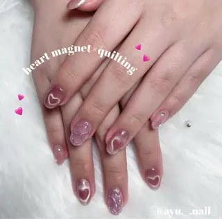 ネイル あゆ🎀/ワンホンネ イル/痛ネイルのネイルデザイン