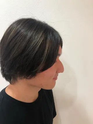 ショート カラー パーマ ヘアアレンジ メンズ パーマスタイル🔅 sayacaのヘアスタイル