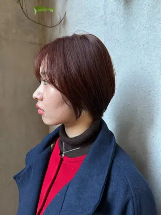 ショート カラー 似合わせカット /パーマ岡本淳平のヘアスタイル