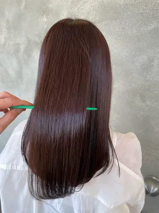 セミロング GIFT 西宮北口店 【ギフト】所属・石山  健太 /縮毛矯正/髪質改善のヘアスタイル