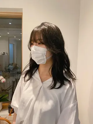 ロング カラー 美髪ストレート 川本雄己のヘアスタイル