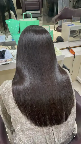 セミロング パーマ 艶髪/巻ける縮毛矯正 /髪質改善naoのヘアスタイル