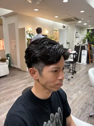 パーマ メンズ 庵-hair-所属・井上 志麻のヘアスタイル