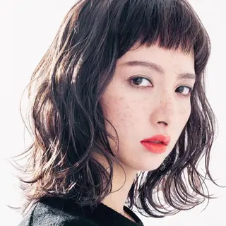 ショート パーマ カラー u hair所属・こばやし ももこのヘアスタイル