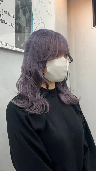 セミロング 暖色カラー/レイヤー カット☁️MEI☁️のヘアスタイル