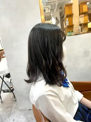 セミロング 似合わせスタイル 足立のヘアスタイル