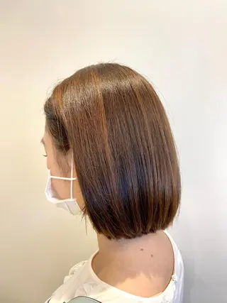 ショート カラー 似合わせボブ💓/ 美髪縮毛✨豊嶋龍佑のヘアスタイル